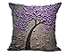 Oil Colorful Painting Tree Patter Cotton Linen Decorative Throw Pillow Case Cushion Cover Abstract Painting 18 