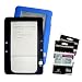Black + Blue Color (2 Packs) Amazon Kindle 2 E-Book Reader Silicone Rubber Skin Case + 2 Packs FREE Kindle2 Anti Scratch LCD Screen Protectors