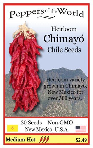 Chimayo Hot Peppers Seed - Heirloom From New Mexico - Great Flavor!