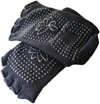 Yoga Socks, Non Slip Toeless Grip Socks (Black)