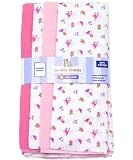 4-Pack Flannel Burp Cloths by Luvable Friends - girl, one size