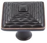 Atlas Homewares 1-1/4-Inch Mandalay Square Knob, Venetian Bronze  #237-VB