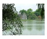 Lake Of The Restored Sword, Hanoi, Viet Nam Places Photographic Poster Print by Linda Waltenberger, 24x20
