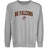 Bowling Green St. Falcons Youth Steel Logo Arch Crew Neck Fleece Sweatshirt