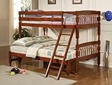 Twin Over Twin Rich Brown Bunk Bed by Coaster Furniture