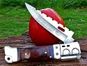 Columbia USA SABER FunJunJie *GOLDEN EYES* XL Jagdmesser Taschenmesser mit LED-Lampe