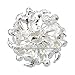 BESSKY 2015 Hot Sell Fashion Noble All-match Rhinestone Pearl Prom Brooch Pin Jewelry