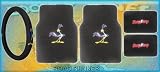 51pYYw%2BDtsL. SL160  5pc Looney Tunes Road Runner Beep Beep Front and Rear Floor Mats and Steering Wheel Cover for Car Suv Truck