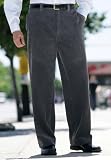 Six-Wale Plain Front Corduroy Pants