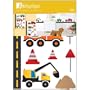 Construction Trucks Loader Road Signs Wall Stickers