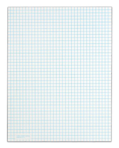 Adams Quadrille Pad, 8.5 x 11 Inches, 15 Pound Stock, 50 Sheets per Pad, 6 Pads per Pack, White (99522)