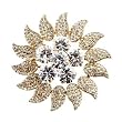 Swarovski Crystal Sunflower Brooches & Pins
