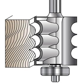 Multi-Bead Reed Router Bit by MLCS