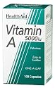 HealthAid Vitamin A 5000iu - 100 Capsules