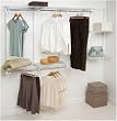 Rubbermaid 3G59 Configurations 4 to 8 Foot Classic Custom Closet Kit, White