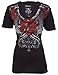 Archaic AFFLICTION Womens T-Shirt HEARTACHE Tattoo Biker UFC BKE Sinful