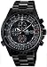 Stainless Steel Edifice Black Label Black Dial Tachymeter