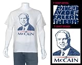 AMAZING John McCain National Anthem Men's T-shirt Medium - McCain's
Face Created Using The Lyrics To The National Anthem