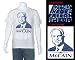 AMAZING John McCain National Anthem Men's T-shirt XL - McCain's Face Created Using The Lyrics To The National Anthem