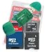Secure Digital (SD) Multimedia Mobility Combo Kit of Sandisk 2GB microSD, SD Adapter, miniSD adapter and USB (Secure Digitial) SD High Speed Green Color Card Reader / Writer