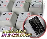 THAI-ENGLISH NON-TRANSPARENT KEYBOARD STICKER ON IVORY BACKGROUND