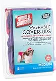 Simple Solution Washable Diaper Cover Ups, Medium, Pink/Purple - 2 Pack