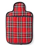 Hotties Microhottie Microwave Hot Water Bottle - Quilted Royal Stewart Tartan - Red