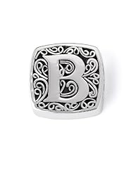 Bonn Bons® By Lori Bonn Sterling Silver "B Is For Bold" Initial Slide Charm For Charm Bracelets