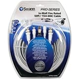 Swann Fire-Rated Bnc Extension Cable (50 Feet) SWPRO-15MFRC-GL