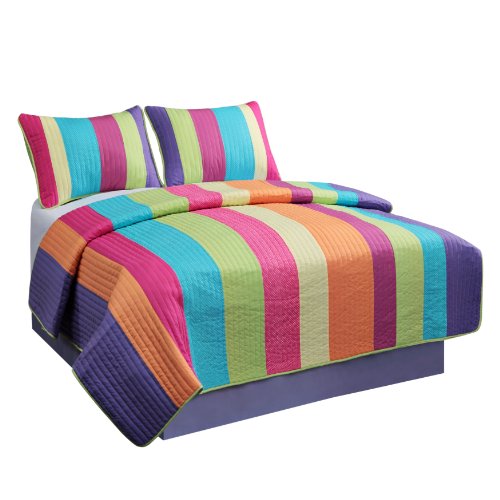 TexStyle Delightful Queen Quilt and Sham Set