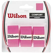 Wilson Tennis Racquet Pro Over Grip, Pink, Pack of 3
