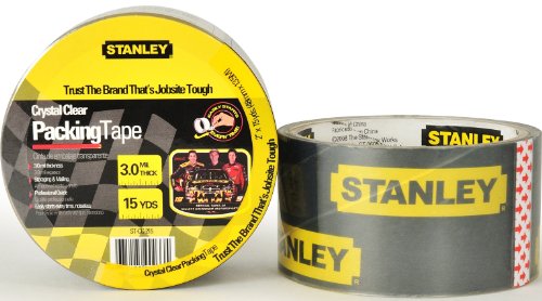 Stanley 3M Crystal Clear Packing Tape 2 X 15 Yards