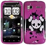Tmobile HTC Sensation 4g Accessory - Cute Lovely Girly Danger Skull Protect ....