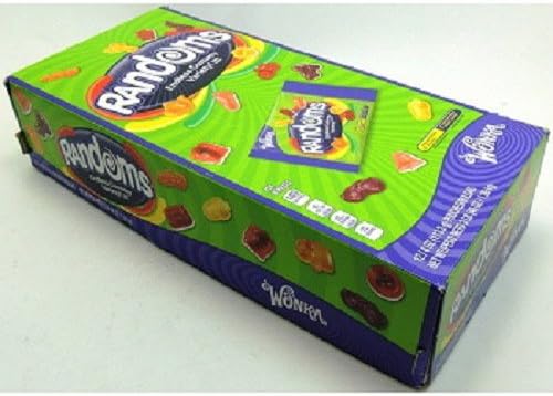 WONKA RANDOMS GUMMIES VARIETY - KING SIZE 4 oz Each ( 12 in a Pack ) by WONKA RANDOMS