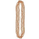 Orange 32in Bead Necklaces 6ct