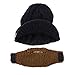 Beard Head Stubble Rider Beard Beanie - Original Handmade Brimmed Hat and Removable Beard Brown