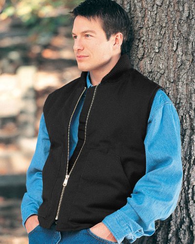Tri-Mountain Men's Big And Tall Heavyweight Quilted Canvas Vest, BLACK / BLACK / BLACK, XXXX-Large Tall Tri-Mountain Men's Big And Tall Heavyweight Quilted Canvas Vest, BLACK / BLACK / BLACK, XXXX-Large Tall