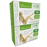 Detox Body Wrap for Weight Loss - Brazilian Silky n' Slim Volcanic Clay Organic Body Wrap Home Spa Treatment. Reduce Cellulite, Psoriases & Stretch Marks (2 Boxes -16 Applications)