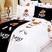 Pretty 6 Piece Full / Queen Duvet Cover Bedding Se