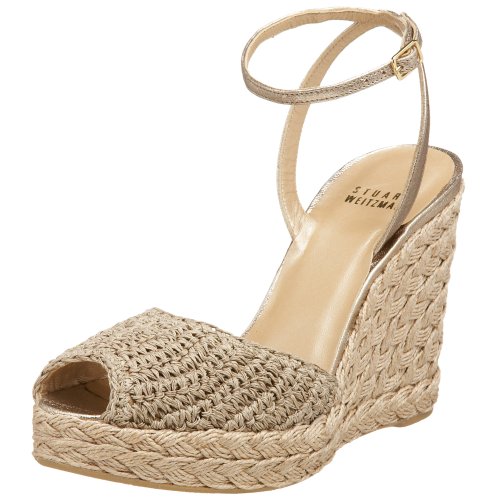 Stuart Weitzman Women's Panama Sandal,Neutral Crochet,10 M US