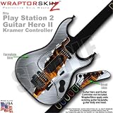 Ripped Metal Fire Skin by WraptorSkinz TM fits PS2 Guitar Hero II ( 2 ) Kramer Guitar Controllers (GUITAR NOT INCLUDED)