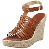 IMAGE OF Matt Bernson Women's Jonah Wedge Ankle Strap Wedge,Tan Veg,11 M US