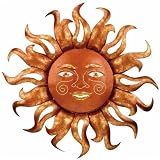 Wall Art 3D Metal Decor Sun Burst Radiant Coppered (21x21) - Regal Art #S833