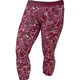 More Mile Ladies Womens Printed Capri Gym Exercise 3/4 Tights