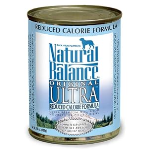 Natural Balance Canned Dog Food, Reduced Calorie Recipe, 12 x 13 Ounce Pack