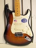 Fender American Deluxe Strat&Acirc;&reg; V Neck Electric Guitar, 2 Tone Sunburst, Maple Fretboard