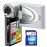 SVP HDDV-2300-Silver 11MP Max 2.4-inch LCD Digital Video Camcorder with Speaker + FREE SVP 1GB High Speed SD Memory Card