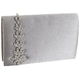 Menbur Jeweled Satin Clutch