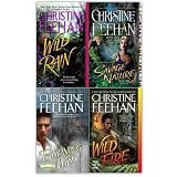 Christine Feehan Leopard 4 Books Collection Pack Set RRP: �31.96 (Wild Fire , Savage Nature , Burning Wild , Wild Rain)by Christine Feehan