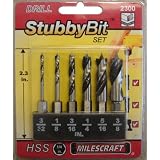 Milescraft 2300 Wood Stubby Drill Bit Set (Tools & Home Improvement)